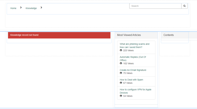 Table of contents widget for ServiceNow Portal - try. learn. grow. repeat.